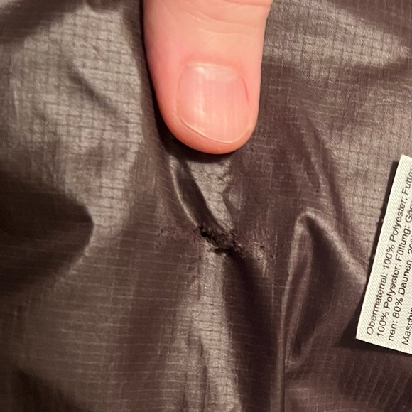 Outdoor Research Transcendent Green Hooded Puffer Mens Large GC - Picture 15 of 15